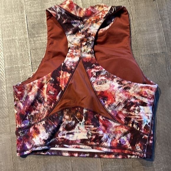 Lululemon Everlux And Mesh Cropped Tank Top 8 - Picture 8 of 13